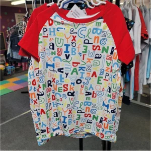Alphabet short sleeve graphic tee shirt, abcs, boys shirt, girls shirt, soft - Picture 1 of 2