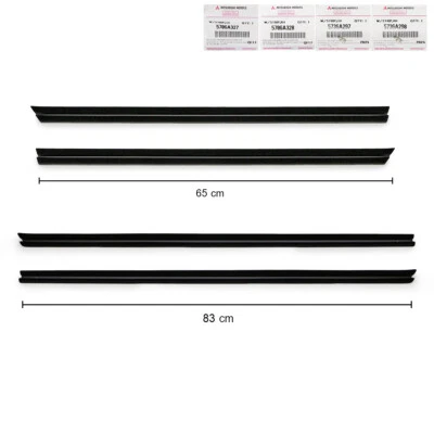 Set 4Dr Inner Weatherstrip Door Belt Fits Mitsubishi Mirage Space Star 2012 2018 - Image 1 of 4