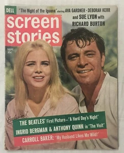 Screen Stories Magazine - September 1964 - Sue Lyon Cover - Picture 1 of 3