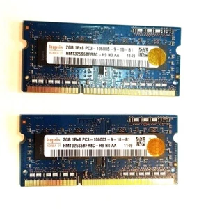 HYNIX APPLE MACBOOK LAPTOP 4GB(2x2GB) PC3-10600S DDR3 RAM SODIMM 204 PIN - Picture 1 of 1