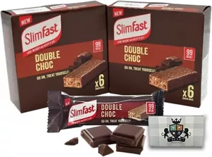 AETN Creations Slim Fast Chocolate Snack Bar 2 Boxes (12x25g) 99Kcal Sweet - Picture 1 of 8