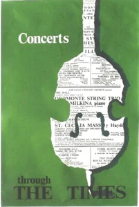 Original Vintage Poster THE TIMES LONDON KONZERTE um 1960 - Bild 1 von 1