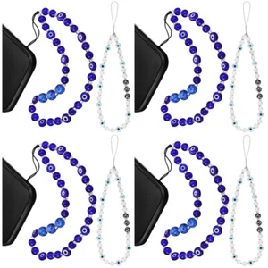 4 Pack Lanyard Perlen Fräulein Süßer Handyanhänger Telefonriemen - Zdjęcie 1 z 12