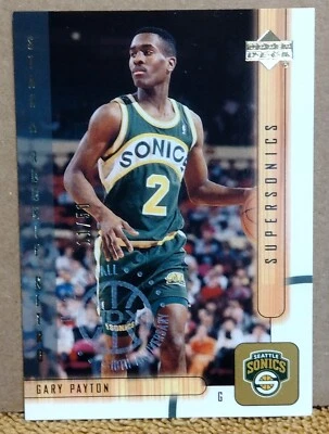 2001-02 UPPER DECK 10th ANNIVERSARY UDX STAR ROOKIE RETRO GARY PAYTON /50 SONICS - Image 1 of 2