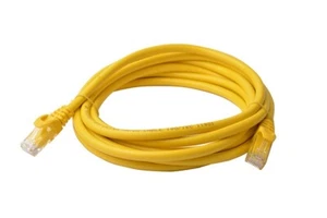 8Ware Cat6a UTP Ethernet Cable 3m Snagless Yellow - Picture 1 of 1