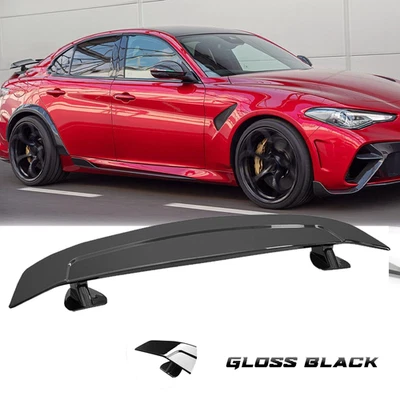 For Alfa Romeo Giulia Sedan Spoiler Rear Trunk Lip Spoiler Roof Tail Wing 55" Foto 1 de 4