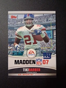 2006 Topps EA Sports Madden TIKI BARBER #5 New York Giants - Bild 1 von 2