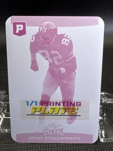 2025 Leaf Metal Pristine John Stallworth #272 Magenta Printing Plate 1/1 - Picture 1 of 2