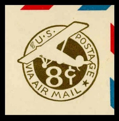 SCOTT #UC7 (Border d) VERY FINE MINT CUT SQUARE - Image 1 of 2