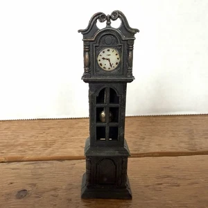 Grandfather Clock Pencil Sharpener Miniature Die Cast Metal Vintage 3.75” Tall - Picture 1 of 10