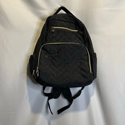 Fisher-Price Mochila Bolsa de Pañales Acolchada Negra con Cambiador Foto 1 de 4