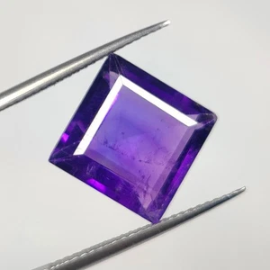 6.60 Ct Natural Purple Amethyst Top Luster Square Cut - 8348 - Picture 1 of 2