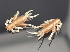 (32) Señuelo de plástico suave Mighty Cricket "Brown Mayfly" Panfish Jig Crawfish de 0,875" - Imagen 1 de 1