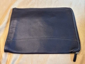 Essential Briefolio Leather by Levenger Brown Color with Silk Lining-Very Nice - - Picture 1 of 8