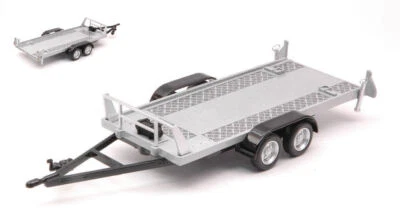 MODELLISMO AUTO STATICO CARARAMA TOW CAR TRAILER CARRELLO 2 RUOTE SCALA 1:43 - Immagine 1 di 4