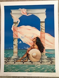 Jeff Clark "Caribbean Breeze" Large Art Print 1994 Numbered Signed - Picture 1 of 8