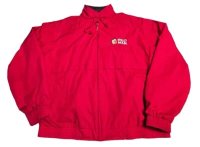 Red Man Chewing Tobacco Jacket Port Authority Golf On Tour XL Red Embroidered - Image 1 of 4