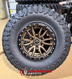 17x9 Fuel Rebel Bronze Wheels 35" Atturo MT Tires 6X5.5 Toyota Tundra Sequoia - Picture 1 of 5