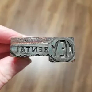 Printing Letterpress Printers Block KEY RENTAL - Picture 1 of 3