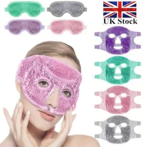Cooling Gel Eye Mask for Stress Relief Puffiness Dark Circles Hot Cold Gel Mask - Picture 1 of 33