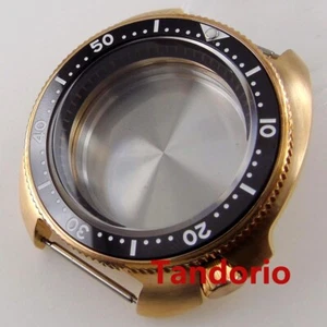44MM Solid Bronze Cusn8 200m Diver Sapphire Grass Watch Case For NH34 NH35A NH36 - Picture 1 of 9
