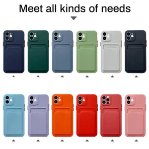 Case For iPhone 15 14 Plus 13 12 11 Pro Max X XR XS 7+ Card Holder Wallet Cover - Picture 1 of 19