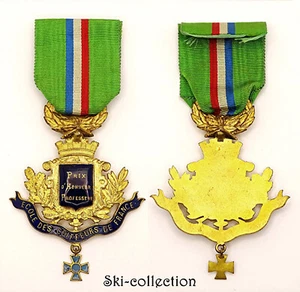 Médaille Ecole des Coiffeurs de France, Prix d'Honneur Professeur. Vers 1900 - Picture 1 of 3