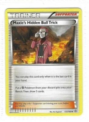 Pokemon --- MAXIE'S HIDDEN BALL TRICK --- XY Primal Clash! Trainer! MINT 133/160 - Image 1 of 2