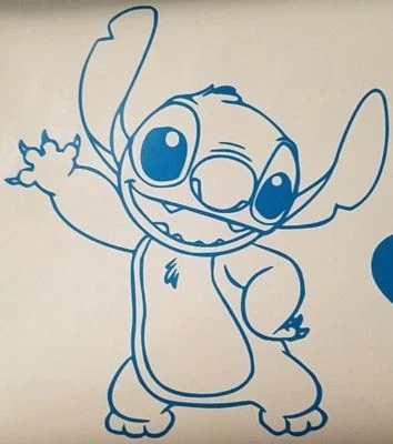 Calcomanía/pegatina de vinilo para ventana de coche Disney Lilo and Stitch Foto 1 de 2