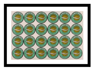 Alexander Kosolapov - Caviar negro, impresión de giclee, póster de arte pop, decoración de cocina Foto 1 de 4