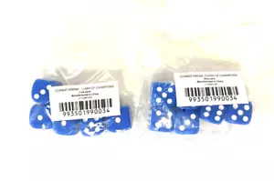 12 x BLUE DICE Die D6 Tabletop Games From Combat Arena Warhammer 40K - Picture 1 of 1