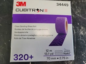 3m 34449 Cubitron II Clean Sanding Hookit Sheet Roll, 70 mm x 12 m, 320+ Grit - Bild 1 von 5
