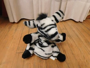 Vintage 1980's 10"  Zebra Plush Hand Puppet Stuffed Toy NICE!!! - Picture 1 of 2