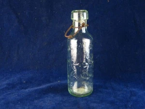 39117 Old Antique Vintage Glass Bottle Guernsey Mineral Water Codd Patent - Foto 1 di 6