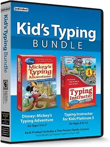 💥 Kid's Typing Bundle:Disney Mickey’s Typing Adventure & Typing New - Picture 1 of 9