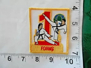 Martial Arts Patch FORMS vintage sew on patch with FREE shipping - Picture 1 of 1