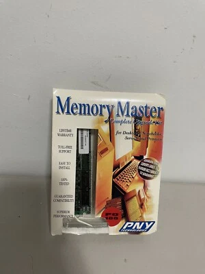 New Memory Master Complete Upgrade Kit  PNY Technologies Dimm 32mb Pc100 SDRAM - Image 1 of 4