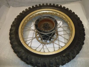 1982 KAWASAKI KX125 OEM GOLD REAR Wheel Rim,HUB DRUM RARE - Bild 1 von 14