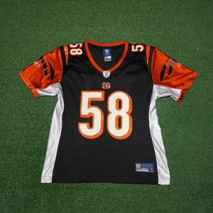Womens Rey Maualuga Cincinnati Bengals Jersey Football VTG Ladies Large - Picture 1 of 5