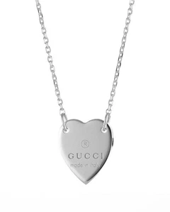 GUCCI Trademark Herz 925 Silber Halskette YBB223512001 - Bild 1 von 3