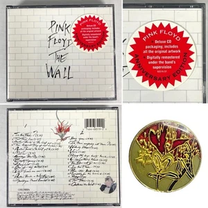 Pink Floyd The Wall 20th Anniversary 2xCD + Vtg Enamel Lapel Pin Gerald Scarfe - Picture 1 of 9