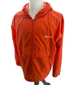 Champion University Miami Hurricanes Orange VINTAGE Windbreaker Jacke Herren - Bild 1 von 10