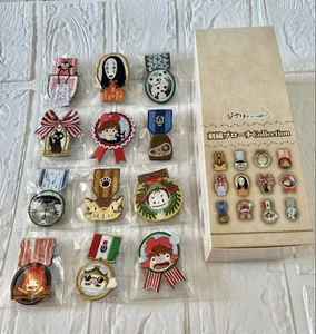 Ghibli Original Pins Embroidered Brooch Collection Complete set of 12 mint - Picture 1 of 6