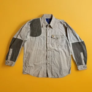 Beretta khaki & braun Schießhemd Knopfleiste Langarm Herren Größe Large - Bild 1 von 12