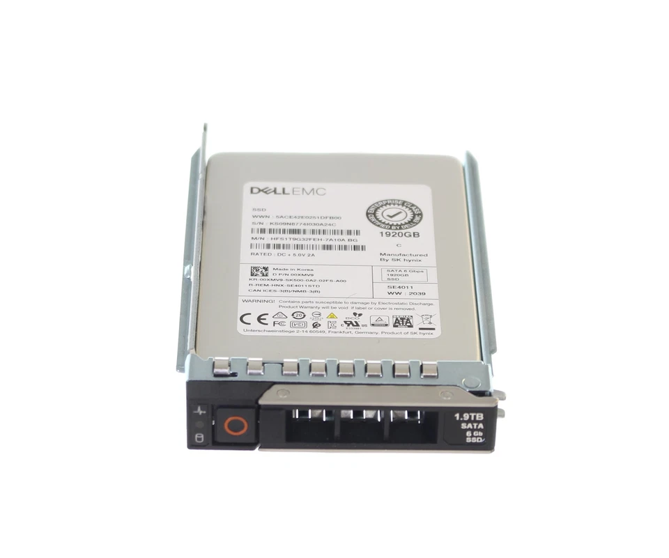 Dell SK Hynix 2.5" 1.92TB 6GBPS RI SATA SSD Drive - 0XMV9 HFS1T9G32FEH-7A10A - Image 1 of 1