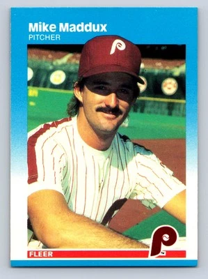 1987 Fleer #179 Mike Maddux Philadelphia Phillies - NM/MT - Image 1 of 2