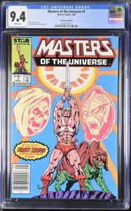 Masters of the Universe #1 CGC 9.4 Marvel Comics 1986 Newsstand He-Man Skeletor - Picture 1 of 2