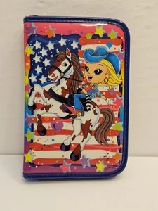 Lisa Frank American Cowgirl custodia stazionaria con zip - Foto 1 di 16