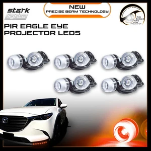 Eagle Eye 18mm Projector PIR RED LED Fog Light DRL Backup Signal Bulbs - 10 PCS - Picture 1 of 5