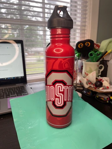 NCAA Ohio State Buckeyes Aluminum Water Bottle 26oz Cover
